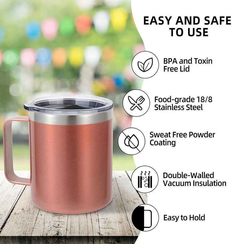 12oz/14oz Handle Thermos Cup