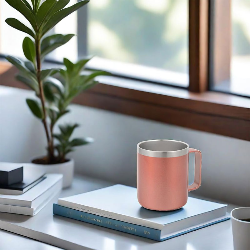 12oz/14oz Handle Thermos Cup