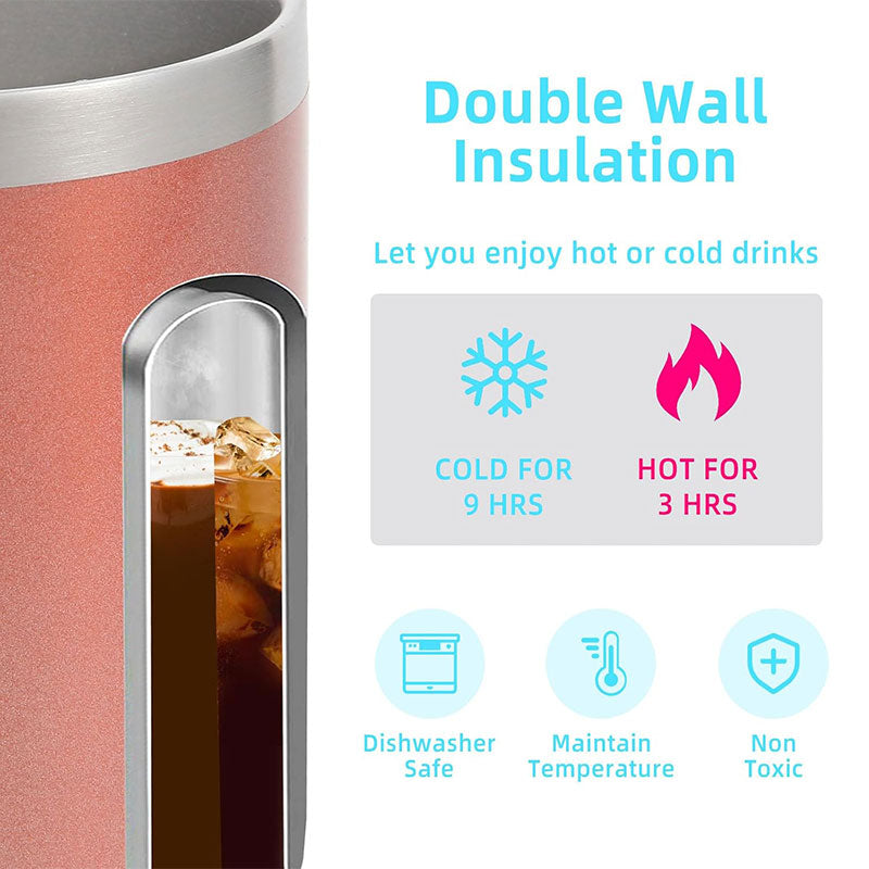 12oz/14oz Handle Thermos Cup