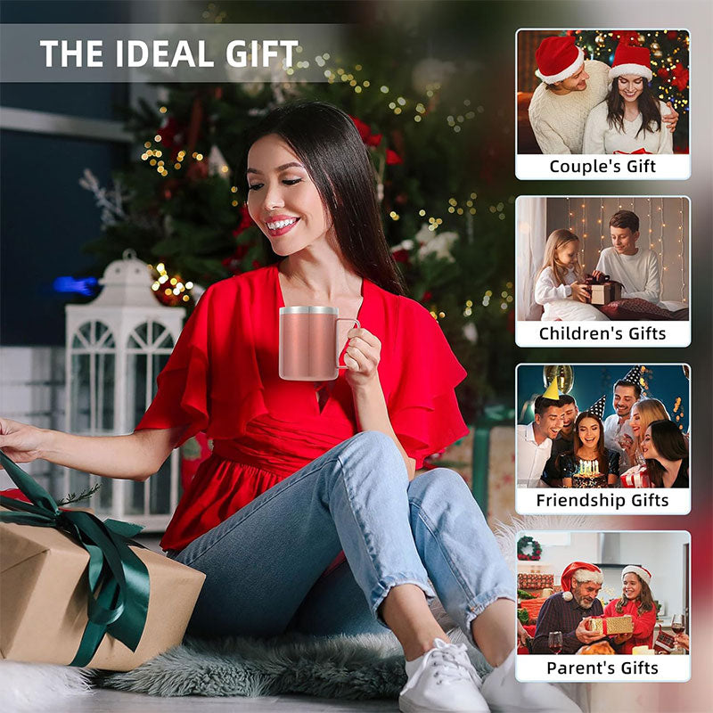 12oz/14oz Handle Thermos Cup