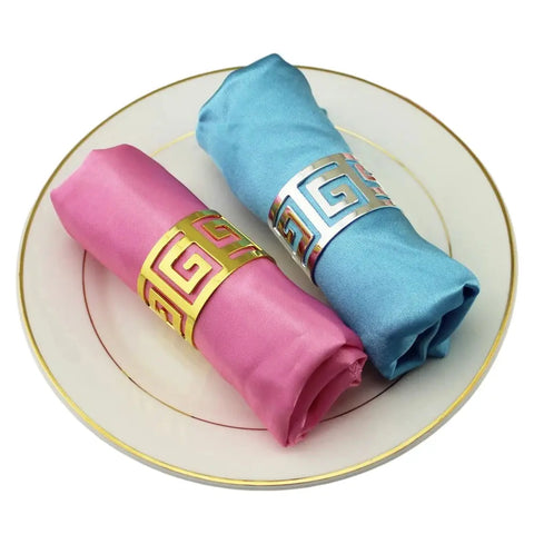 12pcs Satin Cloth Napkins 30x30cm Serviette De Table Tea Towel Wedding Decoration Handkerchief Dinner Christmas Satin Napkin - Wiktra