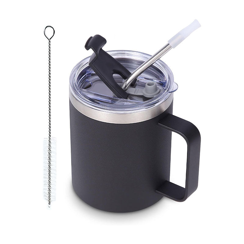 14oz Stainless Steel Vacuum Handle Mug