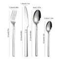 4pcs/16pcs Stainless steel cutlery set steak cutlery spoon for dessert dinner party applicable to restaurants wiktra