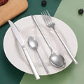 4pcs/16pcs Stainless steel cutlery set steak cutlery spoon for dessert dinner party applicable to restaurants wiktra