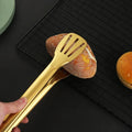 18-Styles Gold BBQ Food Tongs Steak Clip Stainless Steel Hollow Cake Bread Grill Clamp Cooking Utensils Kitchen Accessories wiktra