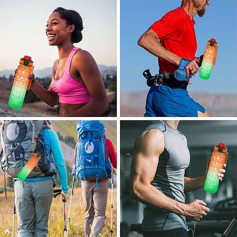 1L Motivational Sports Water Bottle