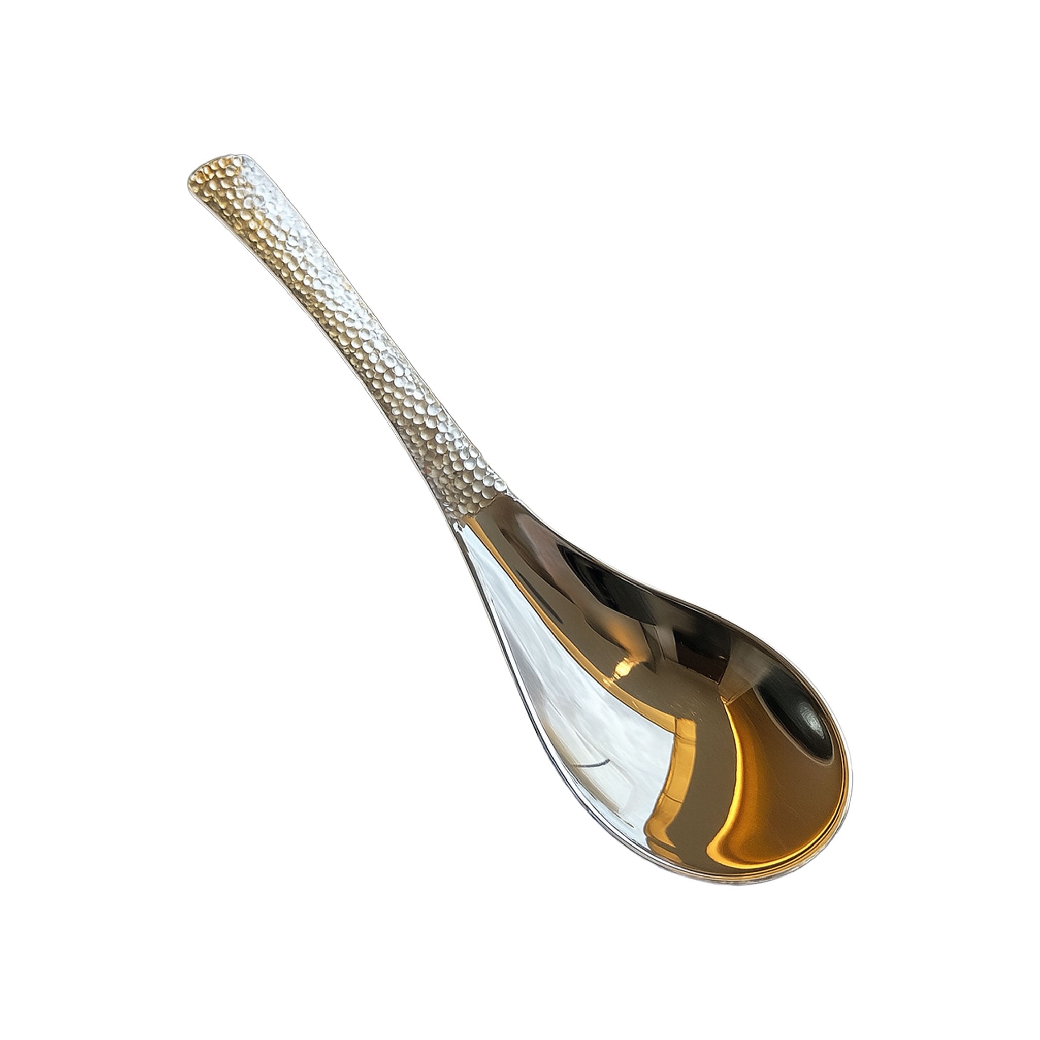 1PC Q-Brand Stainless Steel Hammer Series Soup Spoon
