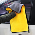 5/1pcs Microfiber Cleaning Cloth Thicken Car Washing Drying Towels Household Kitchen Wiping Rags Windows Glass Cleaning Cloth - Wiktra