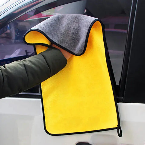 5/1pcs Microfiber Cleaning Cloth Thicken Car Washing Drying Towels Household Kitchen Wiping Rags Windows Glass Cleaning Cloth - Wiktra