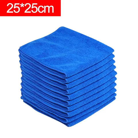 5/1pcs Microfiber Cleaning Cloth Thicken Car Washing Drying Towels Household Kitchen Wiping Rags Windows Glass Cleaning Cloth - Wiktra