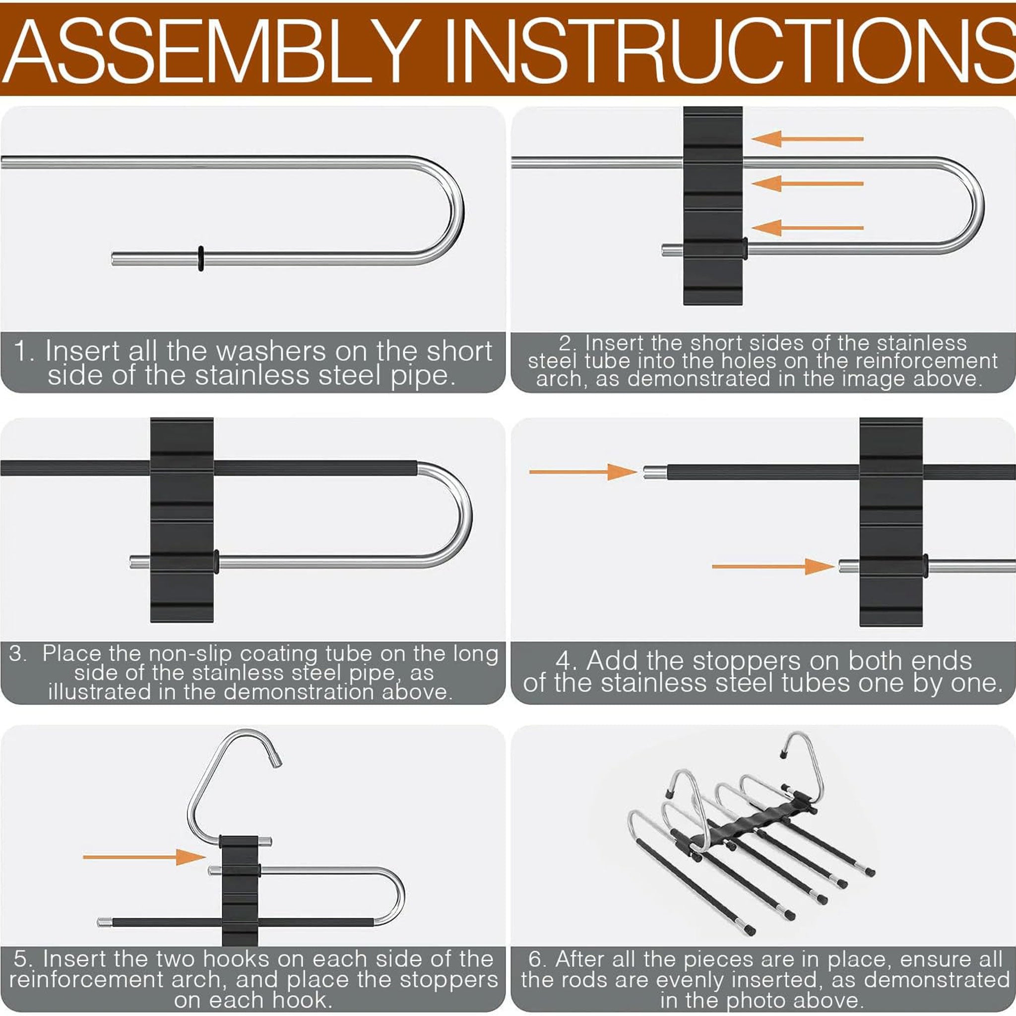 "2-Pack Space-Saving Pants Hangers – Multi-Layer, Heavy-Duty Closet Organizer"