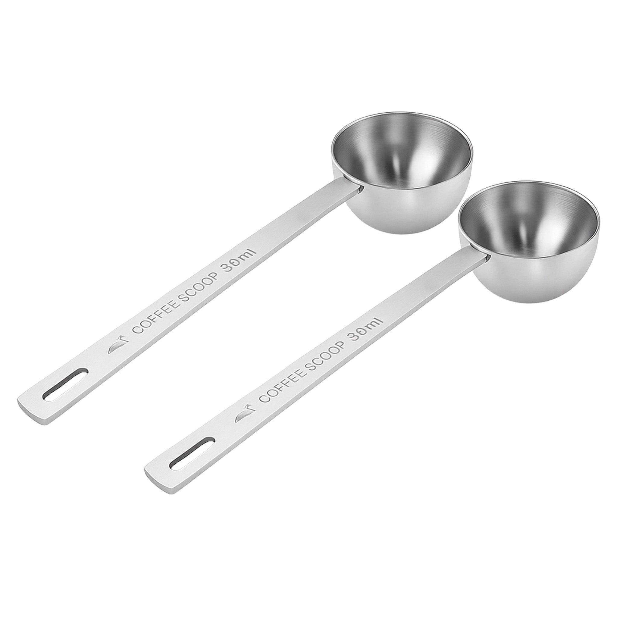 2Pcs Stainless Steel Coffee Measuring Spoons