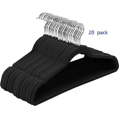 20 Pcs Suit Hangers Ultra Thin Space Saving Coat Hanger and Heavy Duty Clothes Hanger with 360 ° Rotating Hooks for Easy Hanging