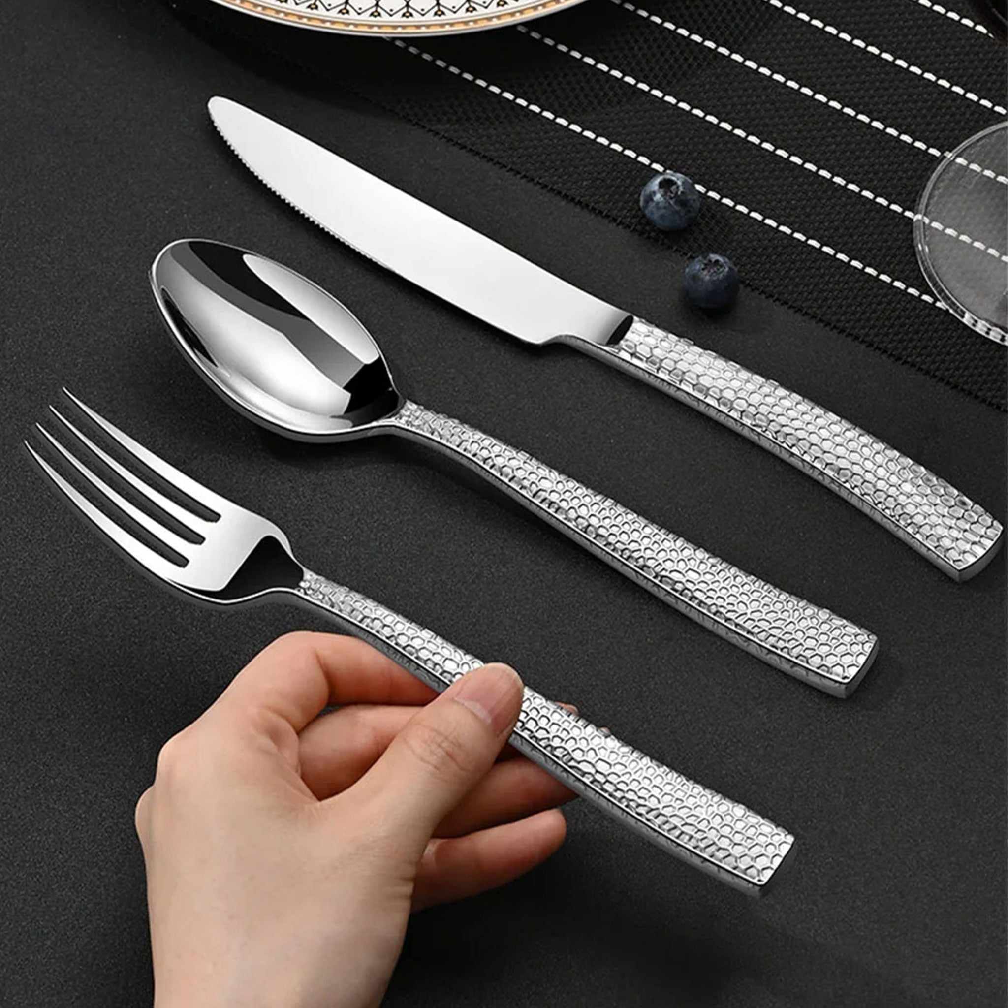 20-Piece Stainless Steel Silverware Set for 4 – Forks, Knives & Spoons