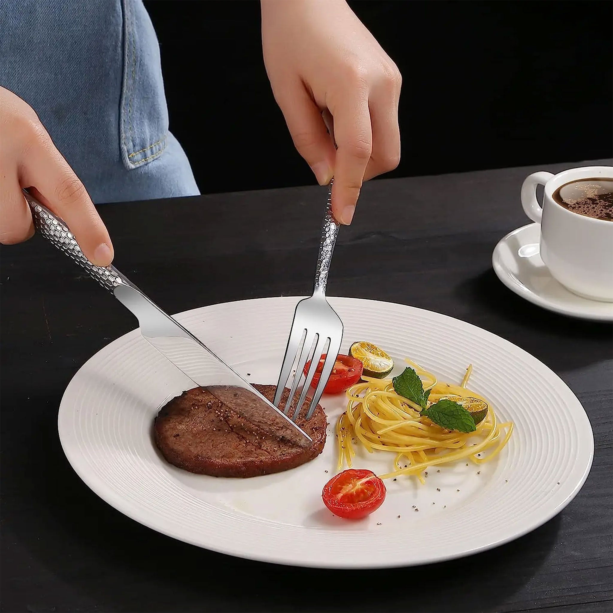 20-Piece Stainless Steel Silverware Set for 4 – Forks, Knives & Spoons