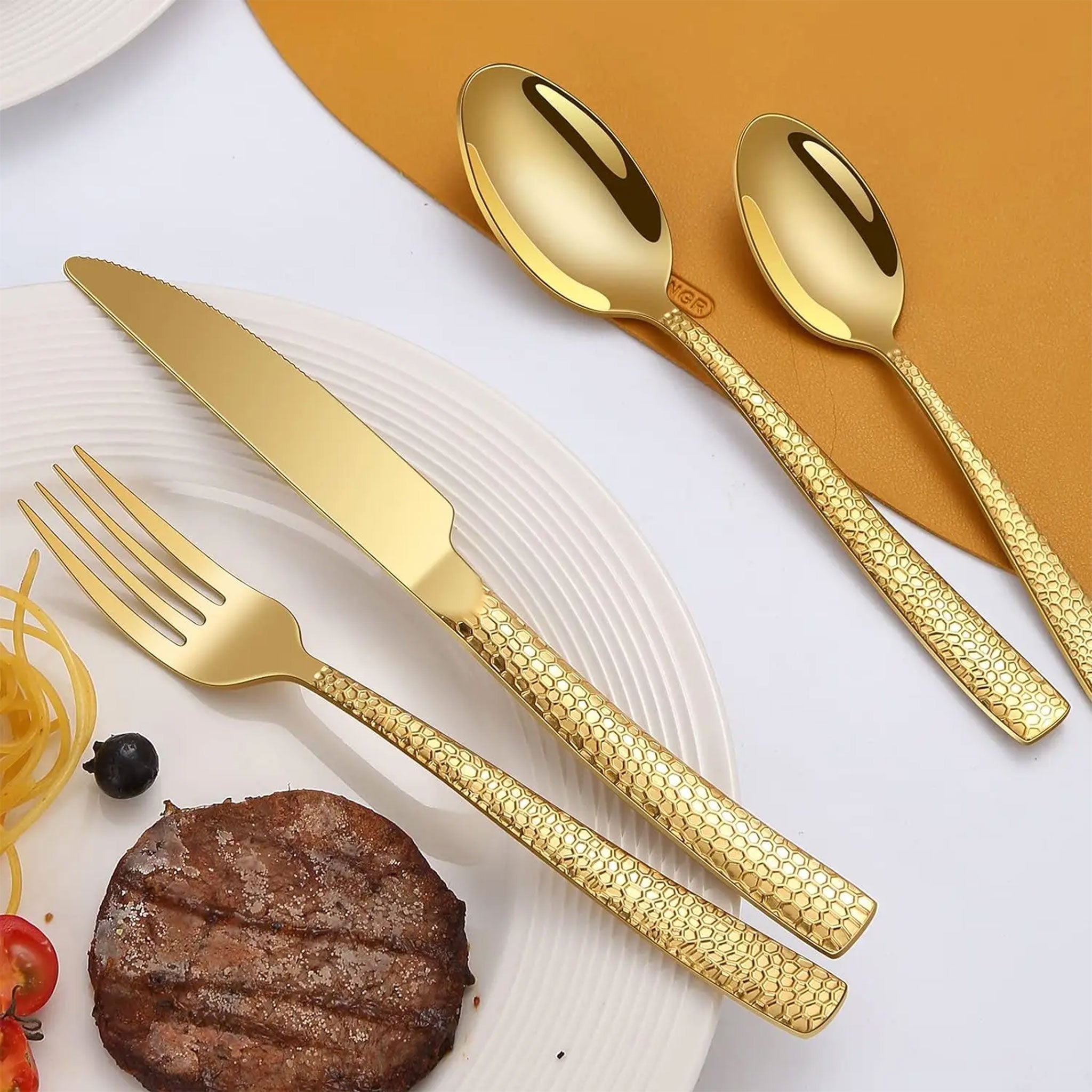 20-Piece Stainless Steel Silverware Set for 4 – Forks, Knives & Spoons