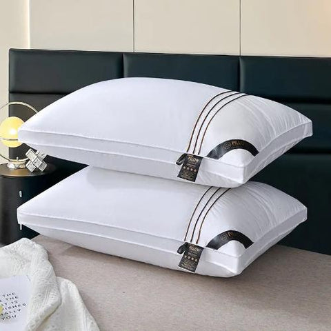 2024 Live Broadcast Popular British Cotton Feather Velvet Pillow Bilateral Three-dimensional Pillow Adult Pillow wiktra