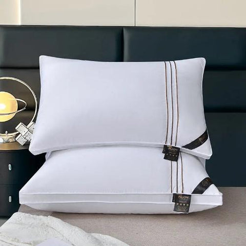 2024 Live Broadcast Popular British Cotton Feather Velvet Pillow Bilateral Three-dimensional Pillow Adult Pillow wiktra