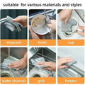 20Pcs Magic Cleaning Cloth Kitchen Dishwashing Towel Metal Steel Wire Cleaning Rag for Dish Pot Cleaning Tools wiktra