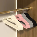 10/20Pcs Velvet Hanger Non-Slip Dressing Storage Suit Shirt Camisole Closet Organizer Save Space Prevents Shoulder Bulging wiktra