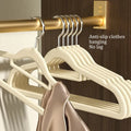 10/20Pcs Velvet Hanger Non-Slip Dressing Storage Suit Shirt Camisole Closet Organizer Save Space Prevents Shoulder Bulging wiktra