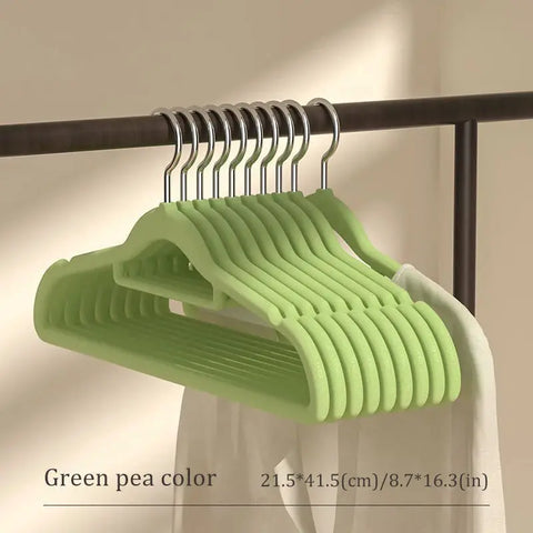 10/20Pcs Velvet Hanger Non-Slip Dressing Storage Suit Shirt Camisole Closet Organizer Save Space Prevents Shoulder Bulging