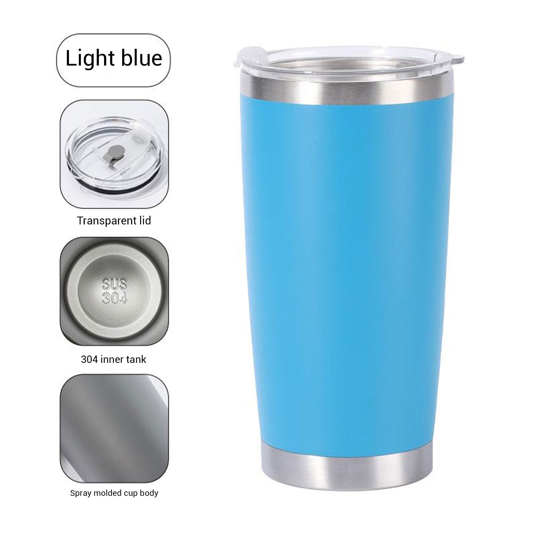 20oz 304 Stainless Steel Car Tumbler