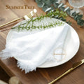 20pcs Retro Napkins 42x42cm Rustic Table Decoration Cotton Gauze Hanky Tea Towel Dining Place Mats Wedding Restaurant Supplies - Wiktra