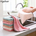 25x25cm Hand Towels Quick Drying Water Absorbent Washcloth Household Super Soft Multi-function Cleaning Towel Kitchen Toalla New wiktra