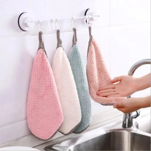 25x25cm Hand Towels Quick Drying Water Absorbent Washcloth Household Super Soft Multi-function Cleaning Towel Kitchen Toalla New wiktra