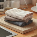 2Pcs 34*34cm Cotton Dishcloth Honeycomb Towel Ultra Soft Absorbent Hand Towel Wash Cloth Household Kitchen Cleaning Cloth Tool - Wiktra