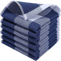 2Pcs 34*34cm Cotton Dishcloth Honeycomb Towel Ultra Soft Absorbent Hand Towel Wash Cloth Household Kitchen Cleaning Cloth Tool - Wiktra