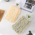 2Pcs Kitchen Hanging Towels Set Chenille Hand Face Wipe Towels Bathroom Washcloths wiktra