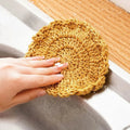 1/2pc double-layer gold wire dish towel Kitchen non-stick oil dishcloth Double-layer rag scouring pad Mesh dish towel Kitchen wiktra