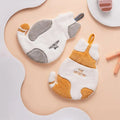 2pcs Multi-functional  Cute Cartoon Coral Velvet Hand Towel Absorbent Portable Quick Drying Towels Home Kitchen Bathroom wiktra