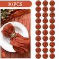 30-200Pcs Terracotta Cheesecloth Napkins Cotton Gauze Towel Wedding Napkin 20*20Inch Napkin Serving Napkin for Party Table Decor - Wiktra