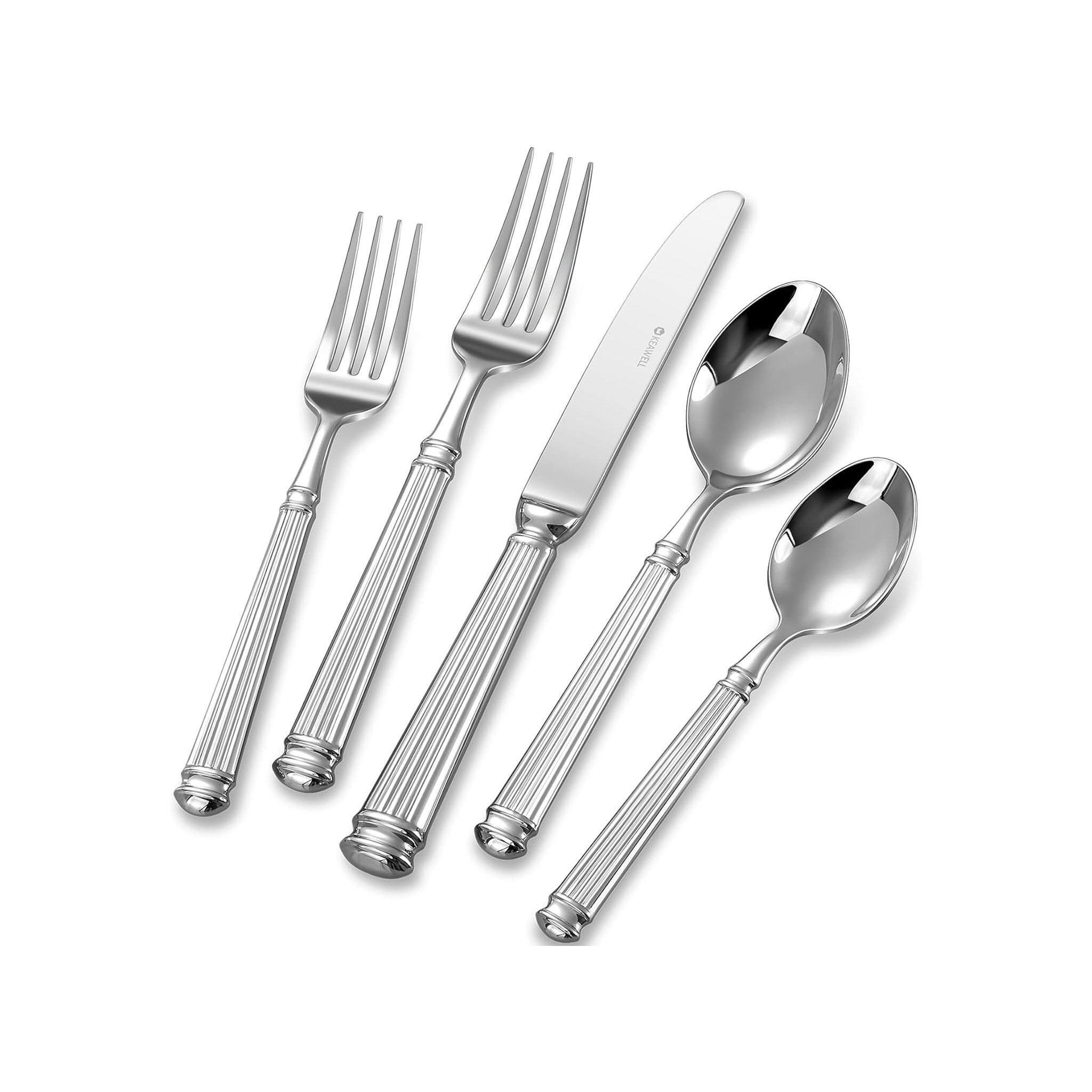 304 Stainless Steel Roman Column Flatware Set