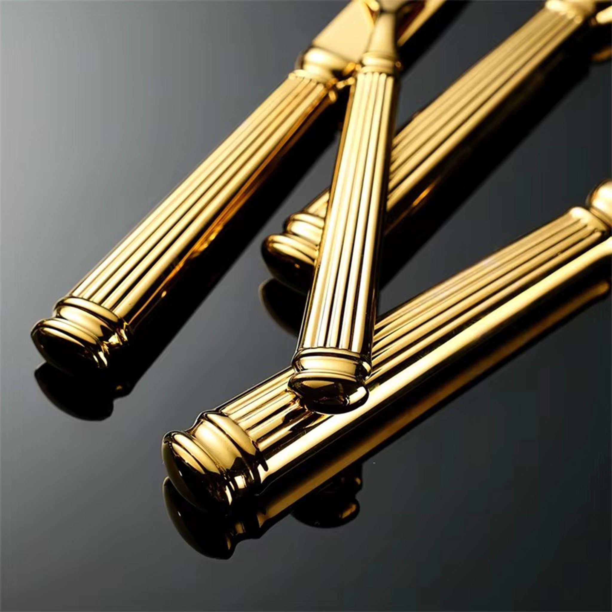 304 Stainless Steel Roman Column Flatware Set