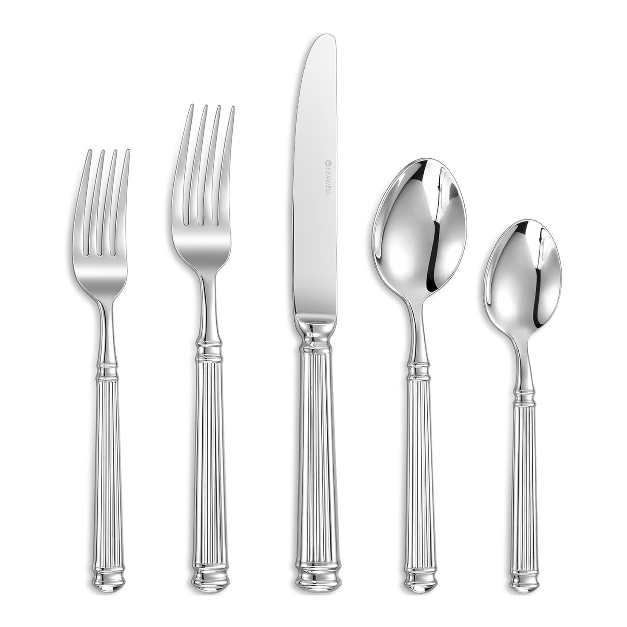 304 Stainless Steel Roman Column Flatware Set