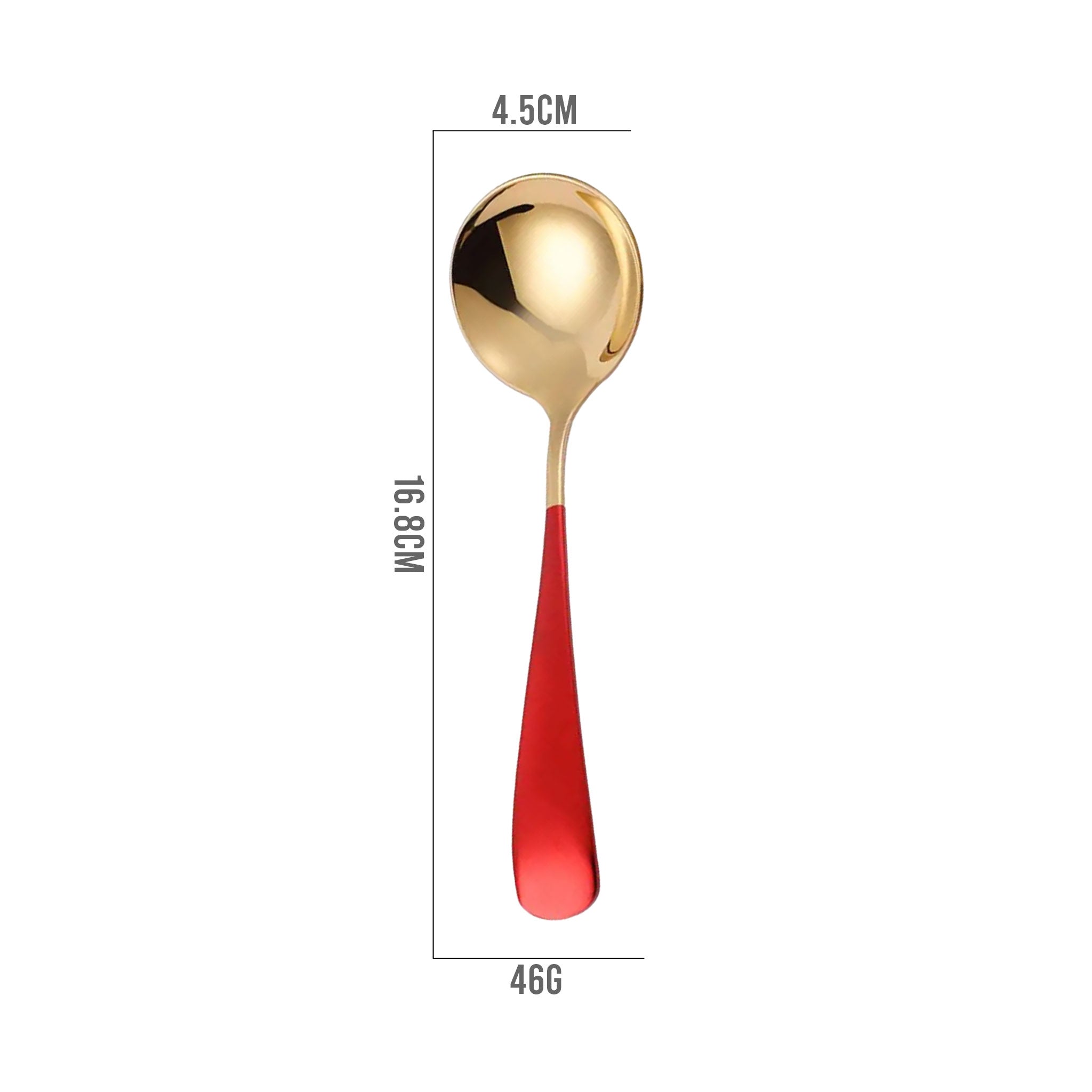 304 Stainless Steel Round Head Dessert & Coffee Spoon