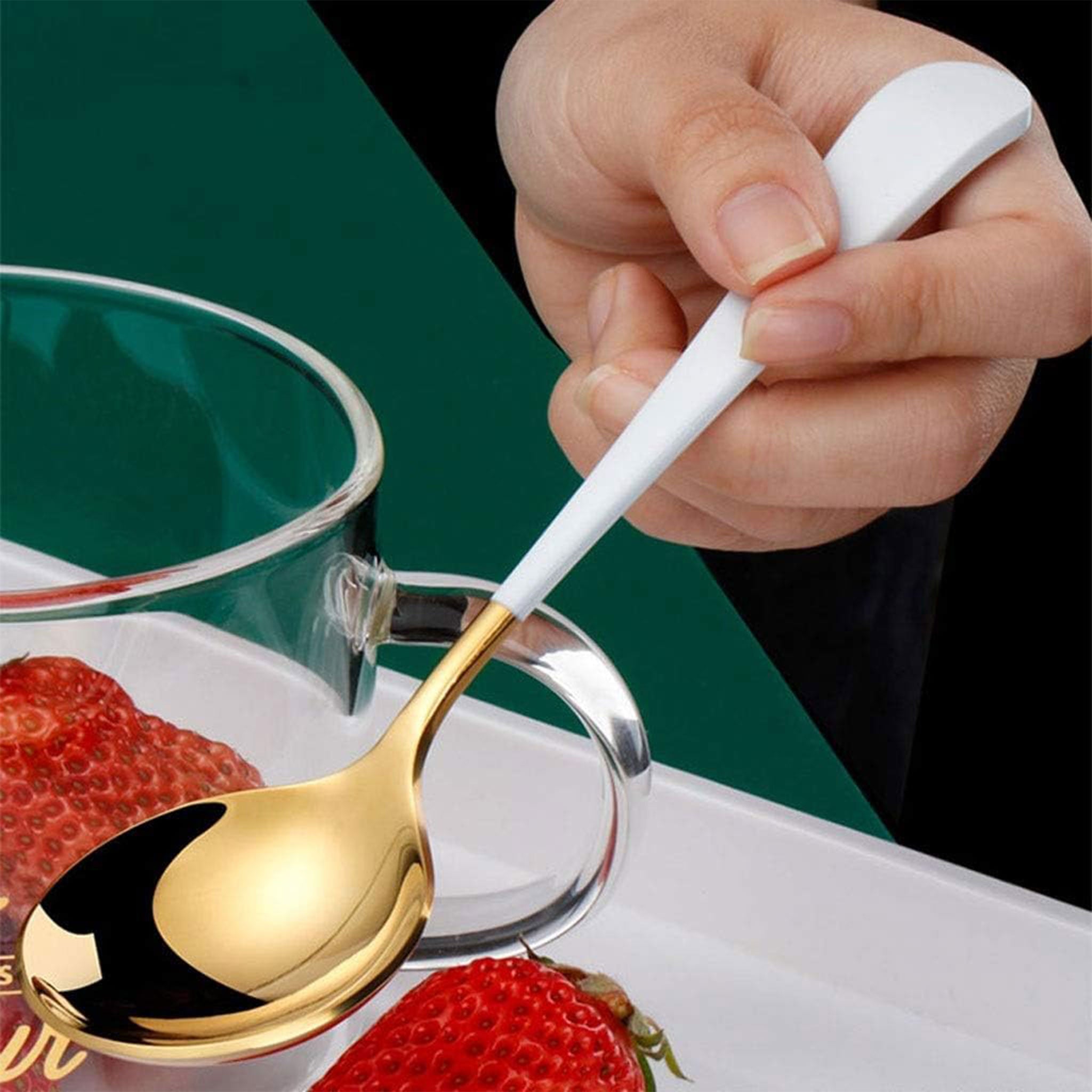 304 Stainless Steel Round Head Dessert & Coffee Spoon
