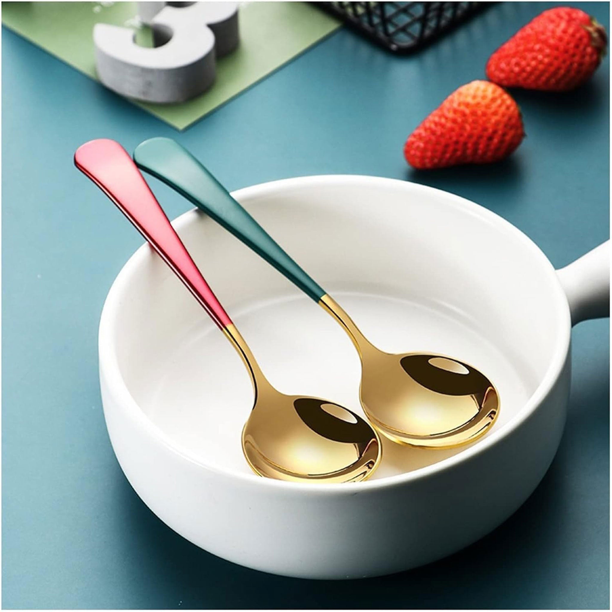 304 Stainless Steel Round Head Dessert & Coffee Spoon