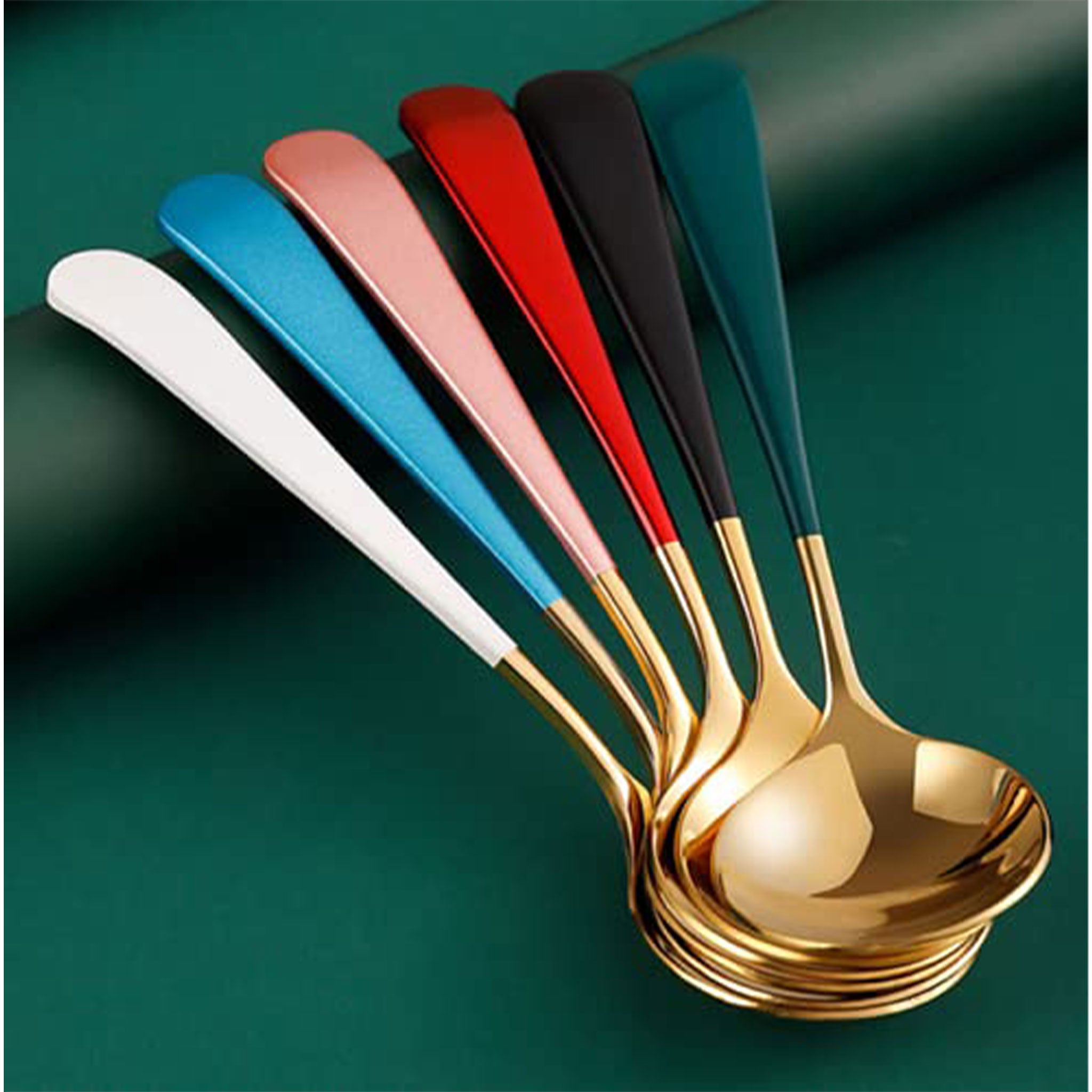 304 Stainless Steel Round Head Dessert & Coffee Spoon