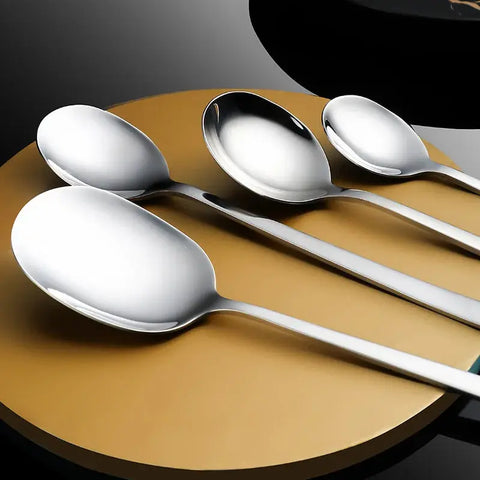 304 Stainless Steel Spoon Fork Chopsticks Sets Cutlery Teaspoons Home Tableware Kitchen Dinner Full Table Service wiktra