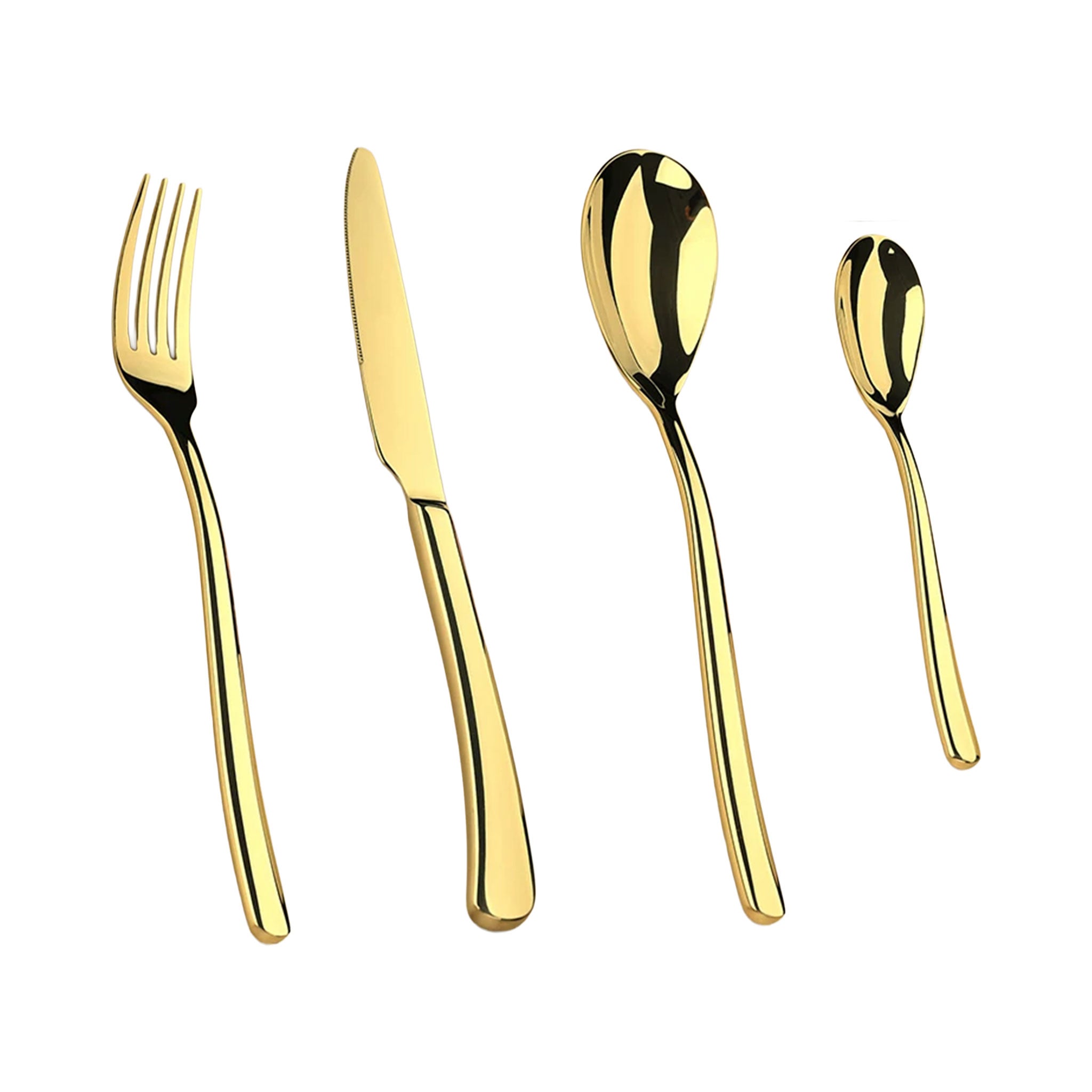 304 Stainless Steel Thickened Cutlery Set – Knife, Fork & Spoon
