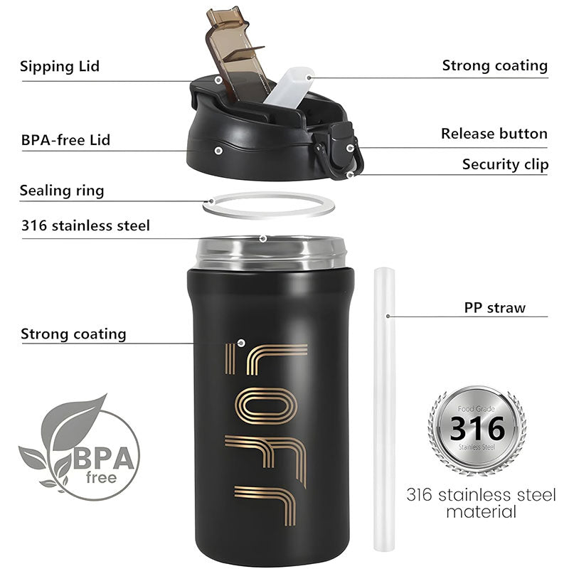 316 Stainless Steel Portable Thermos Coffee Cup