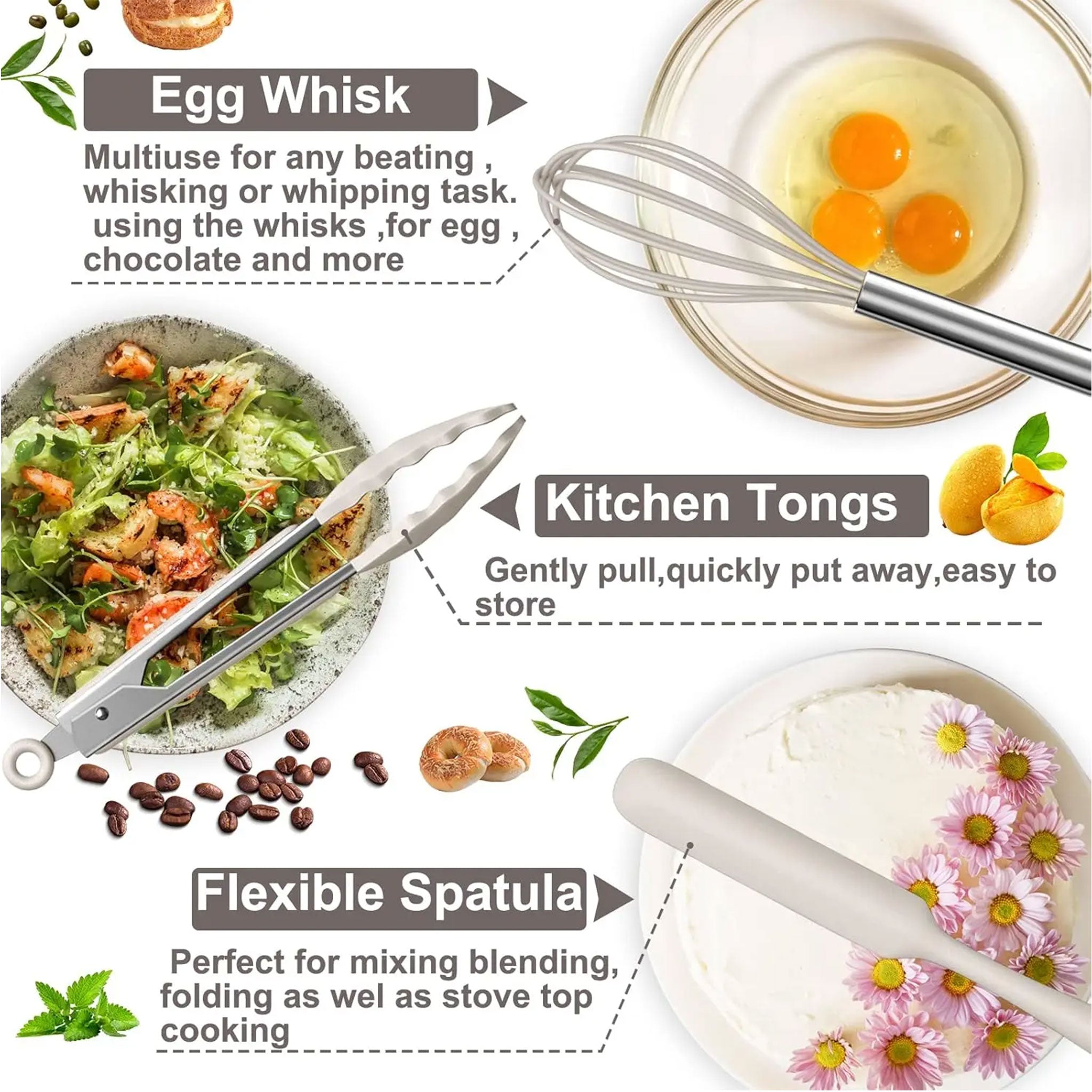 33-Piece Silicone Kitchen Utensils Set – Non-Stick Cooking Tools