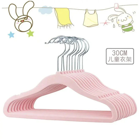 Baby Hangers for Hangers 10Pcs 30/35CM Non Slip Suit Clothes Kids Space Saving velvet hangers Wardrobe Home Organizer Coat Rack wiktra