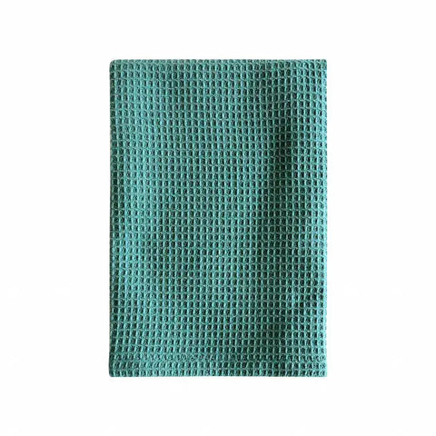 35x35cm Square Waffle Dish Towel Household Kitchen Plain Cotton Thickened Cleaning Cloth Absorbent Dishcloth - Wiktra