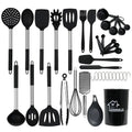 15/27/37Pcs Silicone Cooking Utensils Set Nonstick Cookware Heat Resistant Stainless Steel Handle Kitchen Tools Kitchenware wiktra